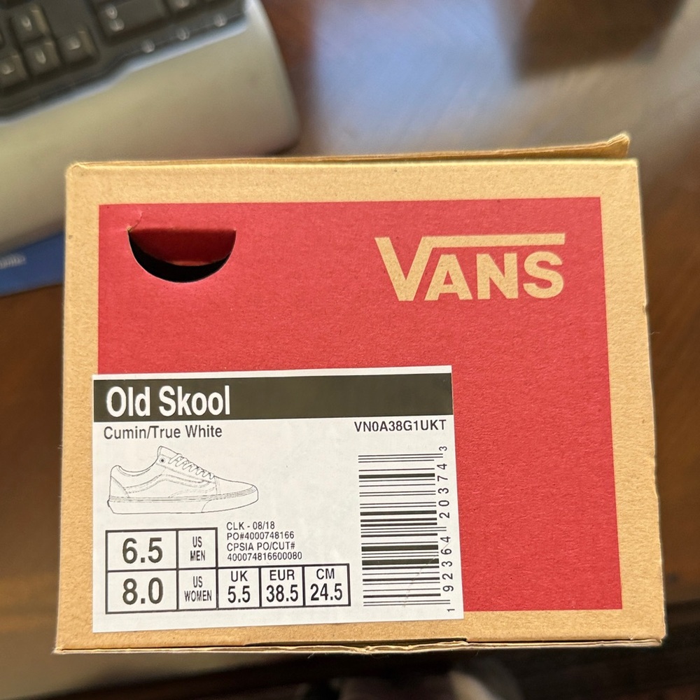 Vans Old Skool Kids Sneakers - Cumin and White